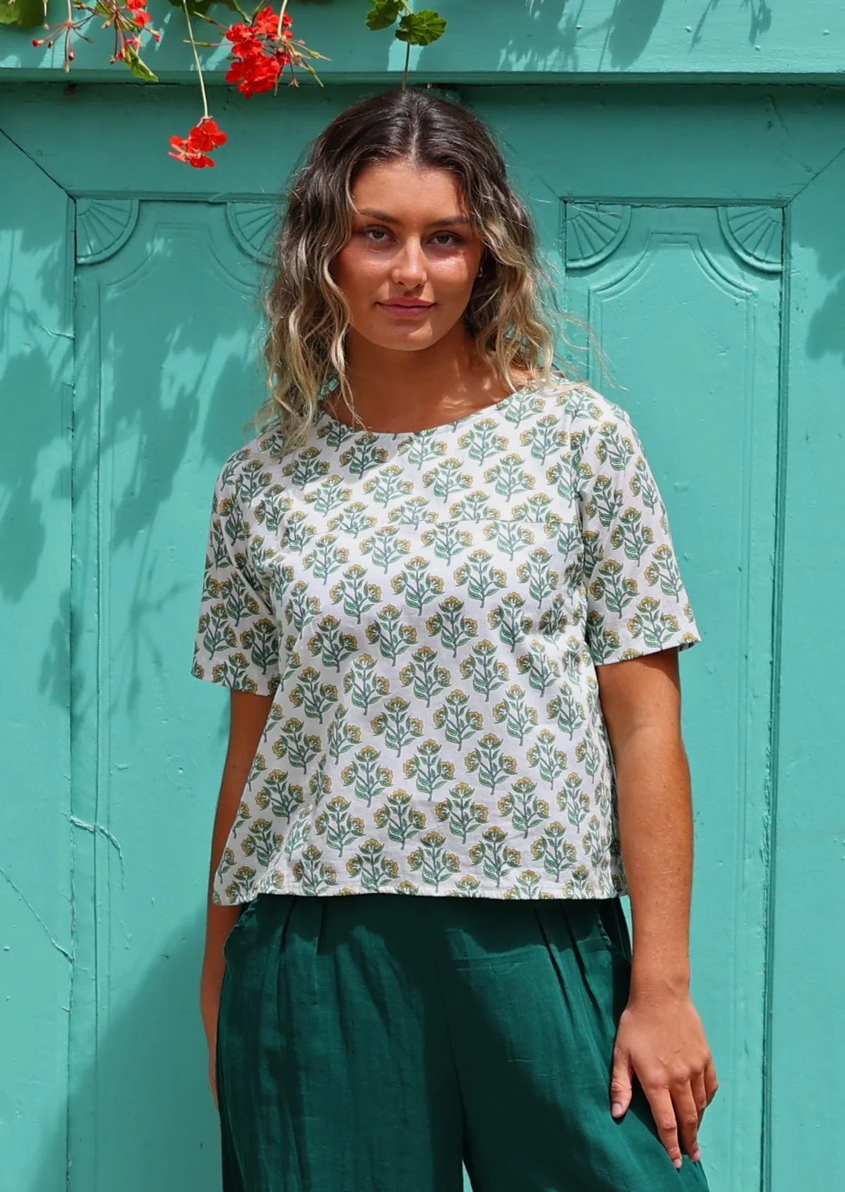 Neesha Top Buttercup - Fuchesia