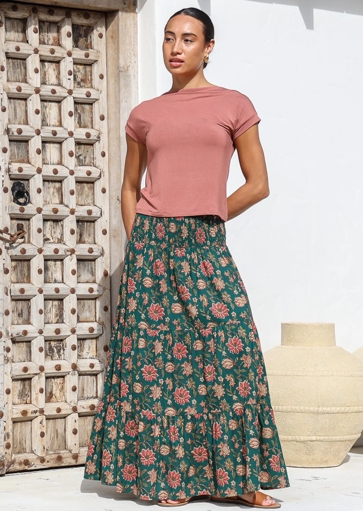 Dawn Maxi Skirt Vanya - Fuchesia
