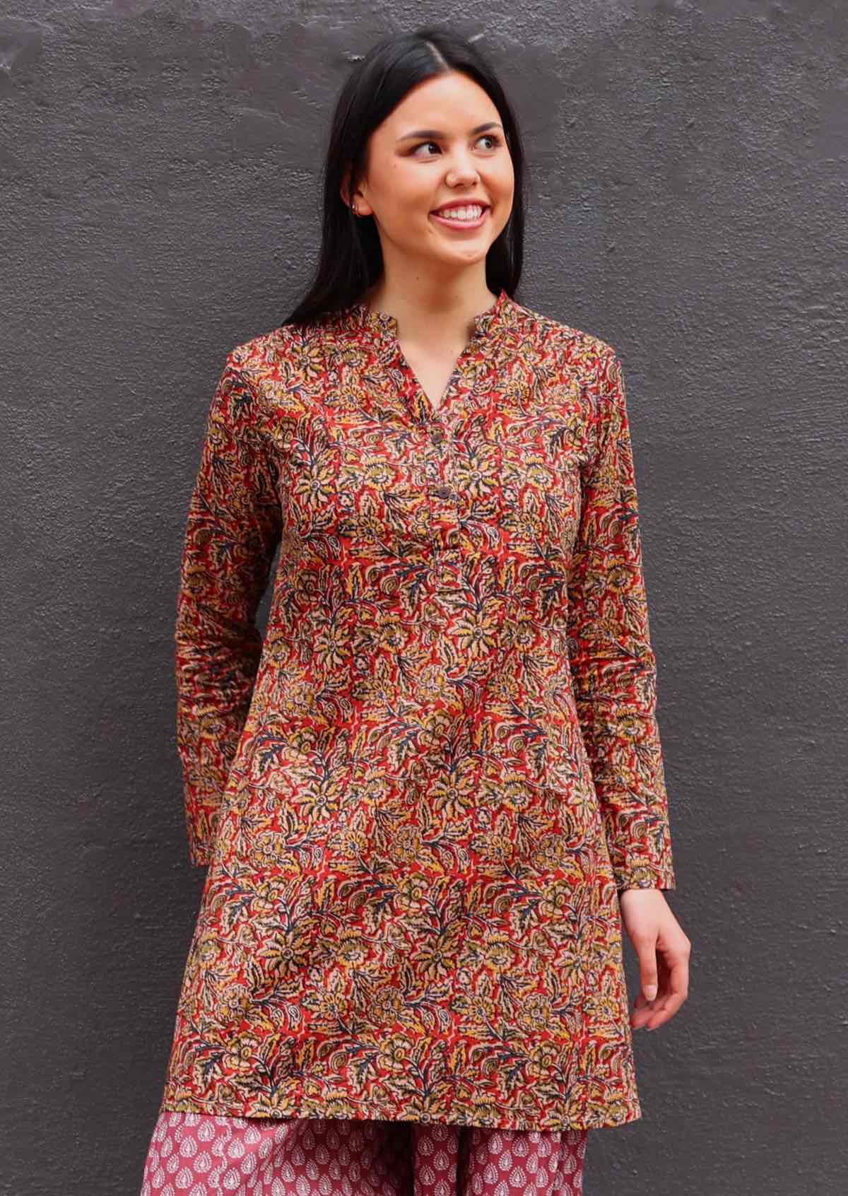 Torvi Tunic Wild Spice - Fuchesia