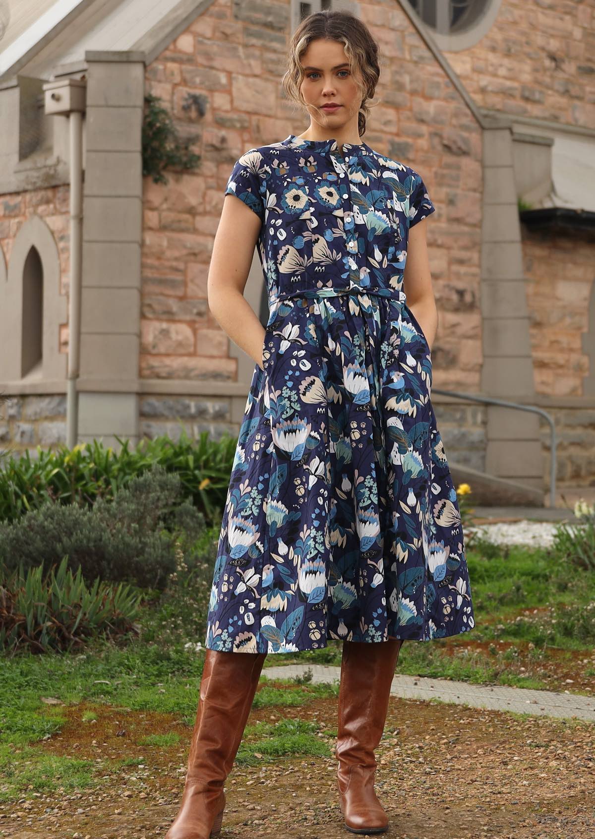 Vivien Dress Protea - Fuchesia