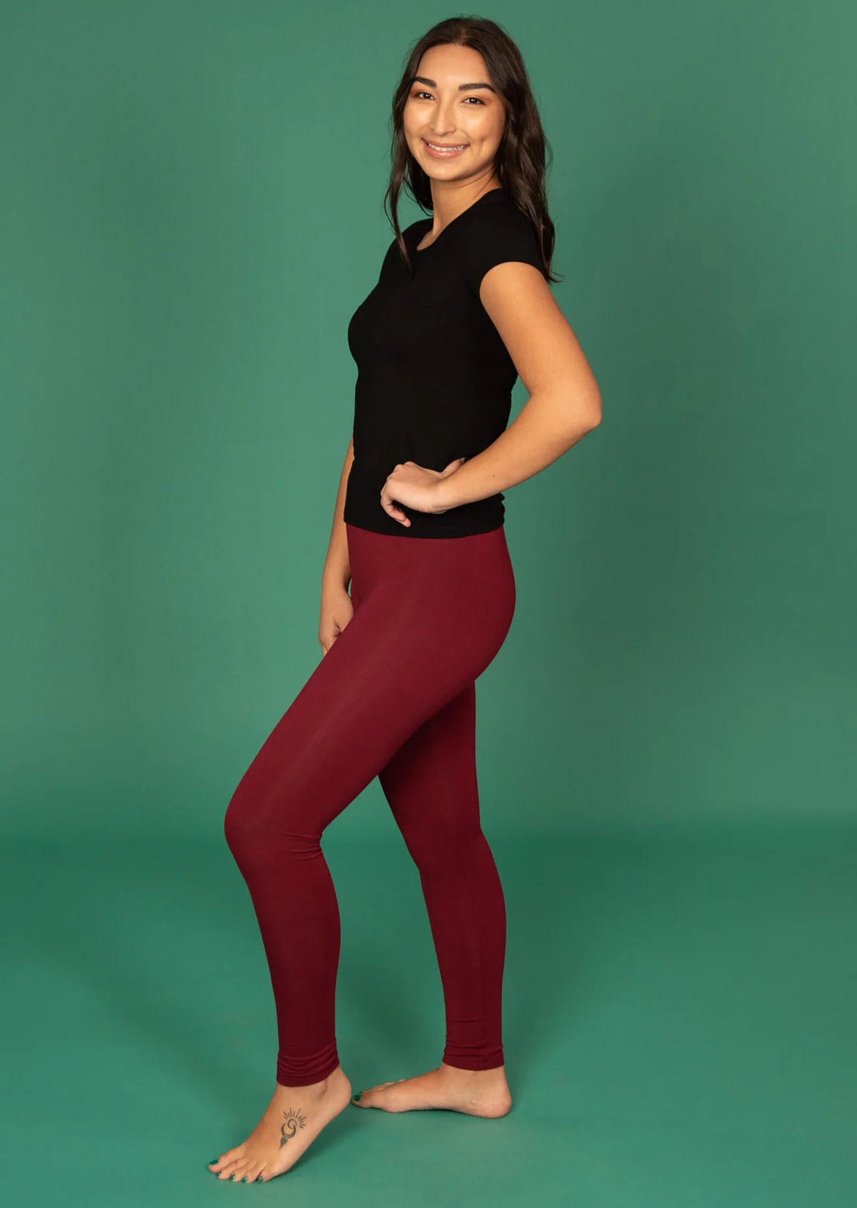 Leggings Maroon - Fuchesia