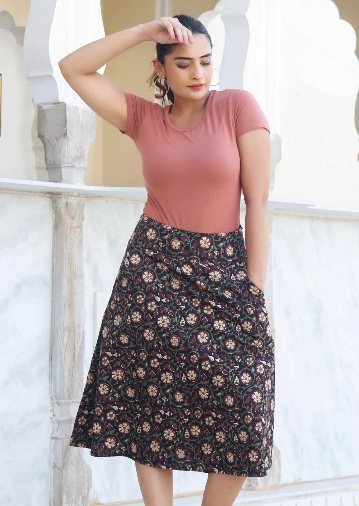 Zarah Skirt Sahira - Fuchesia