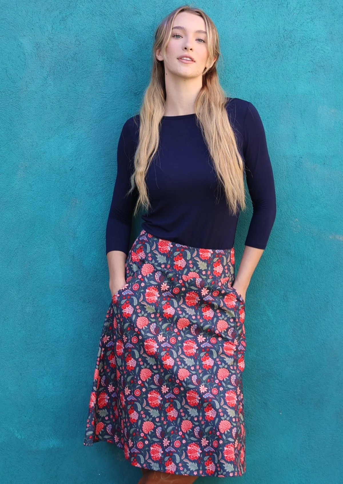 Zarah Skirt Kaveri - Fuchesia