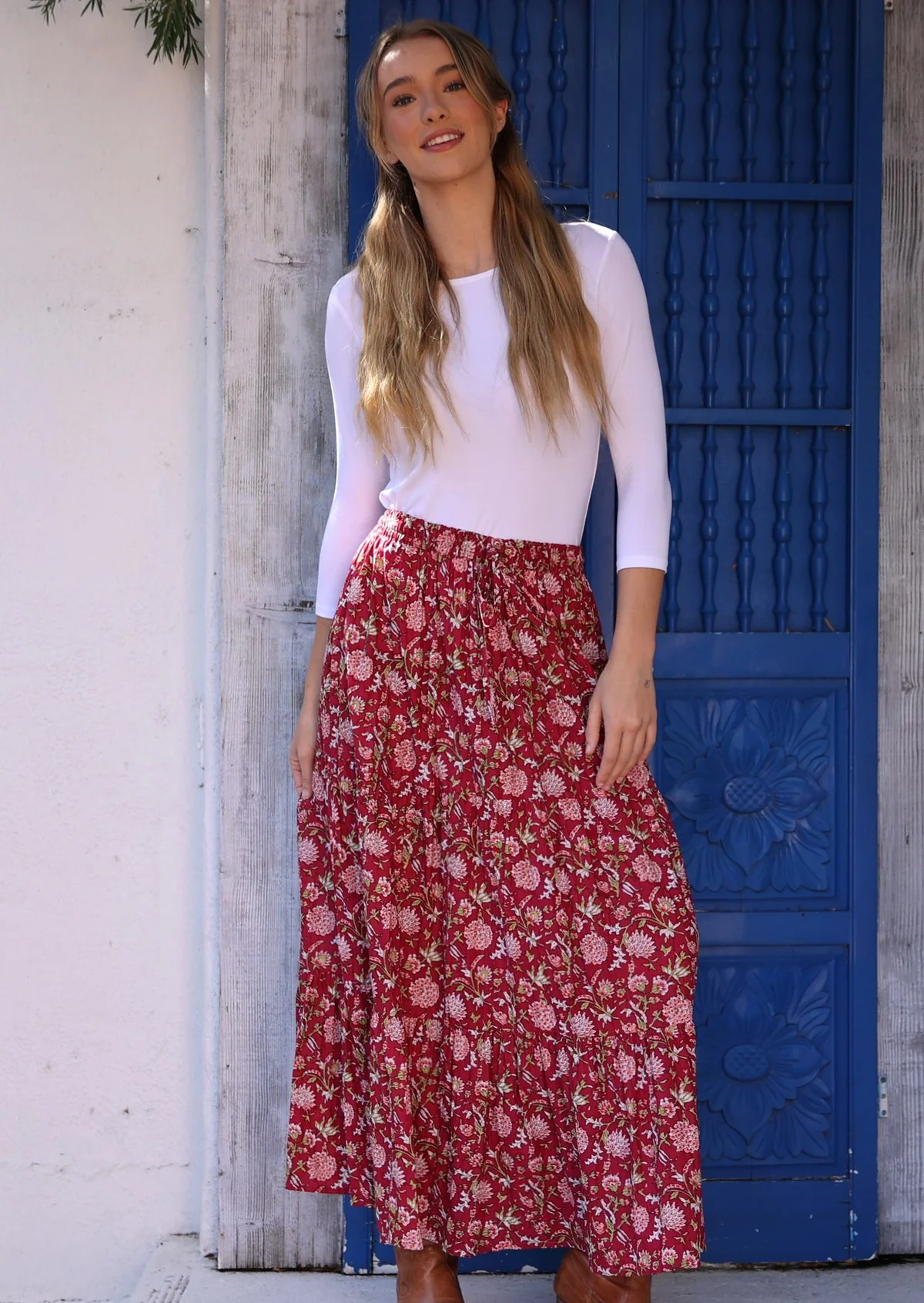 Maxi Skirt Cranberry - Fuchesia