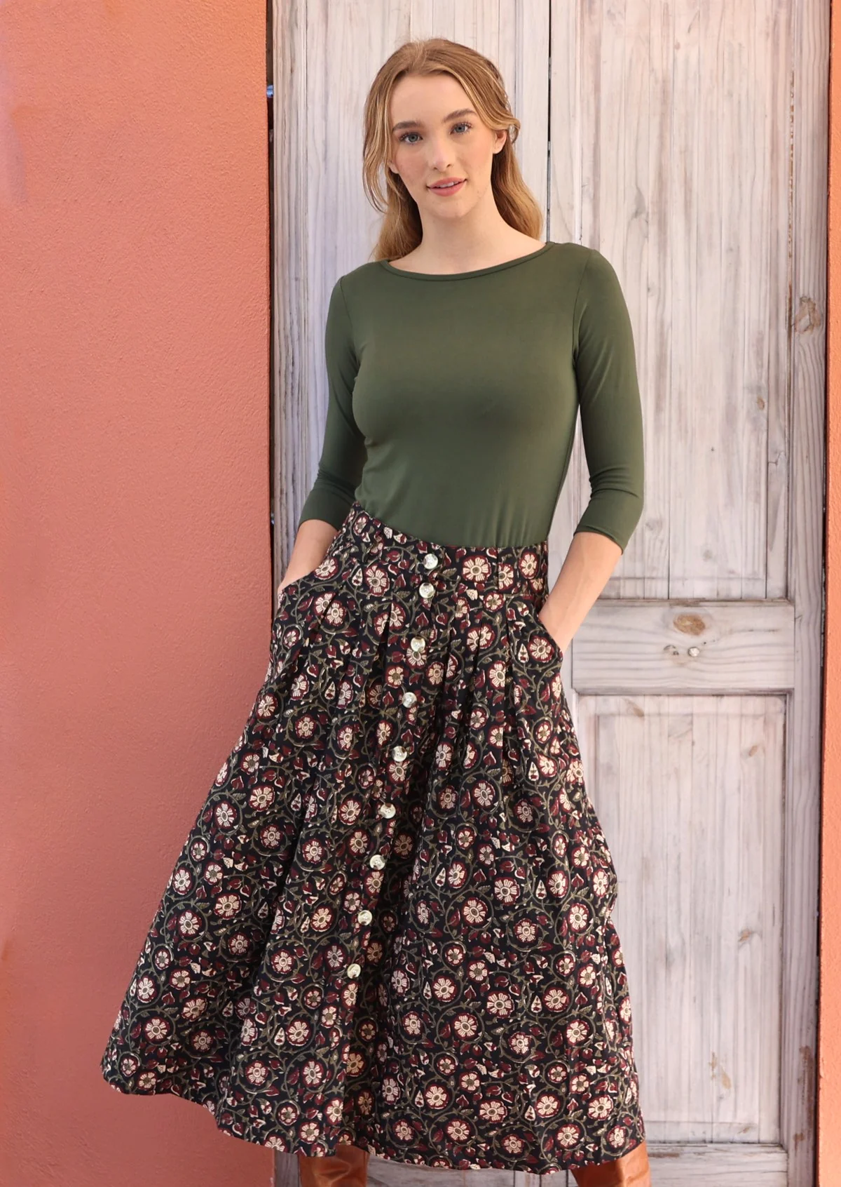 Cora Skirt Sahira - Fuchesia