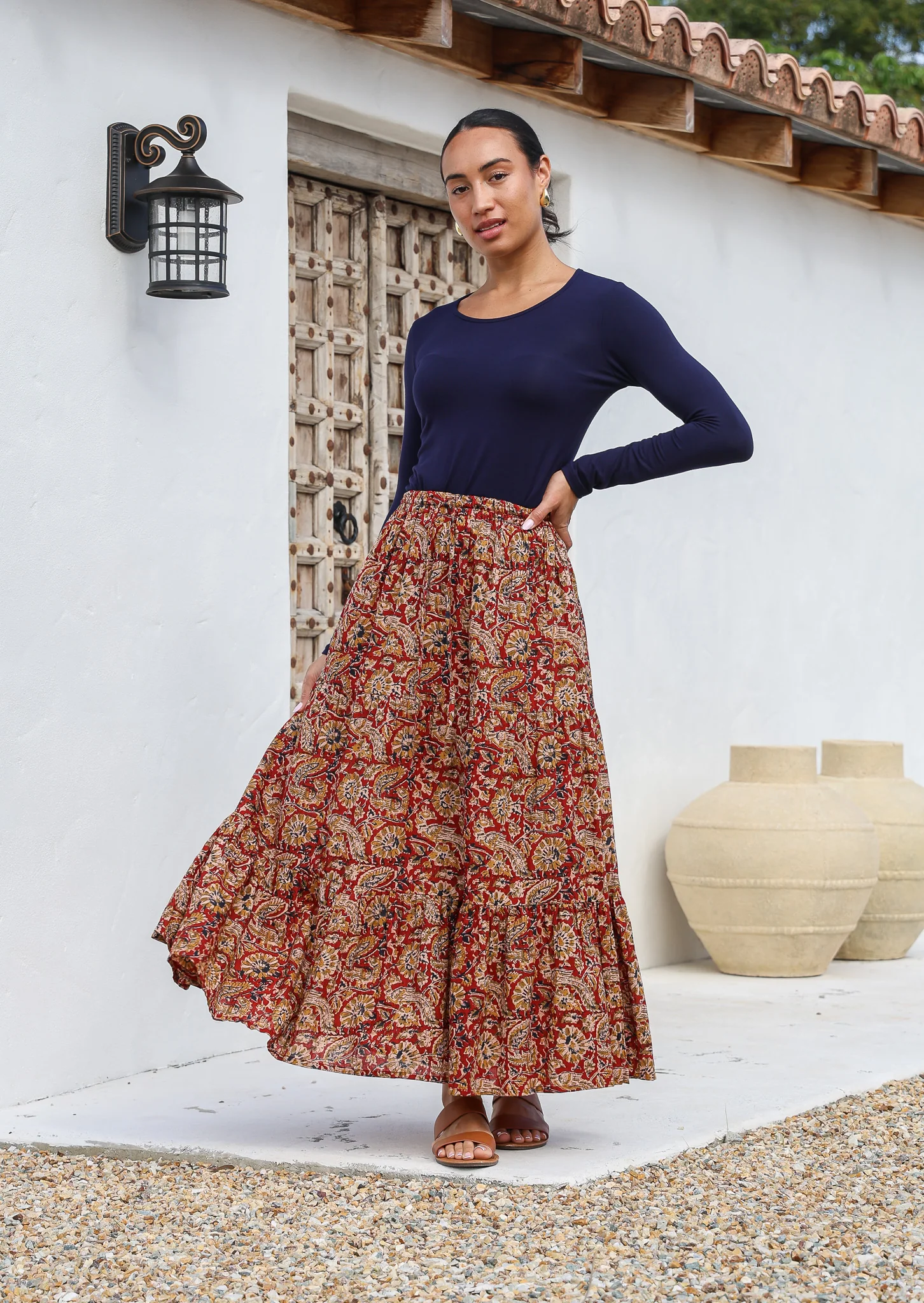 Maxi Skirt Mayur - Fuchesia