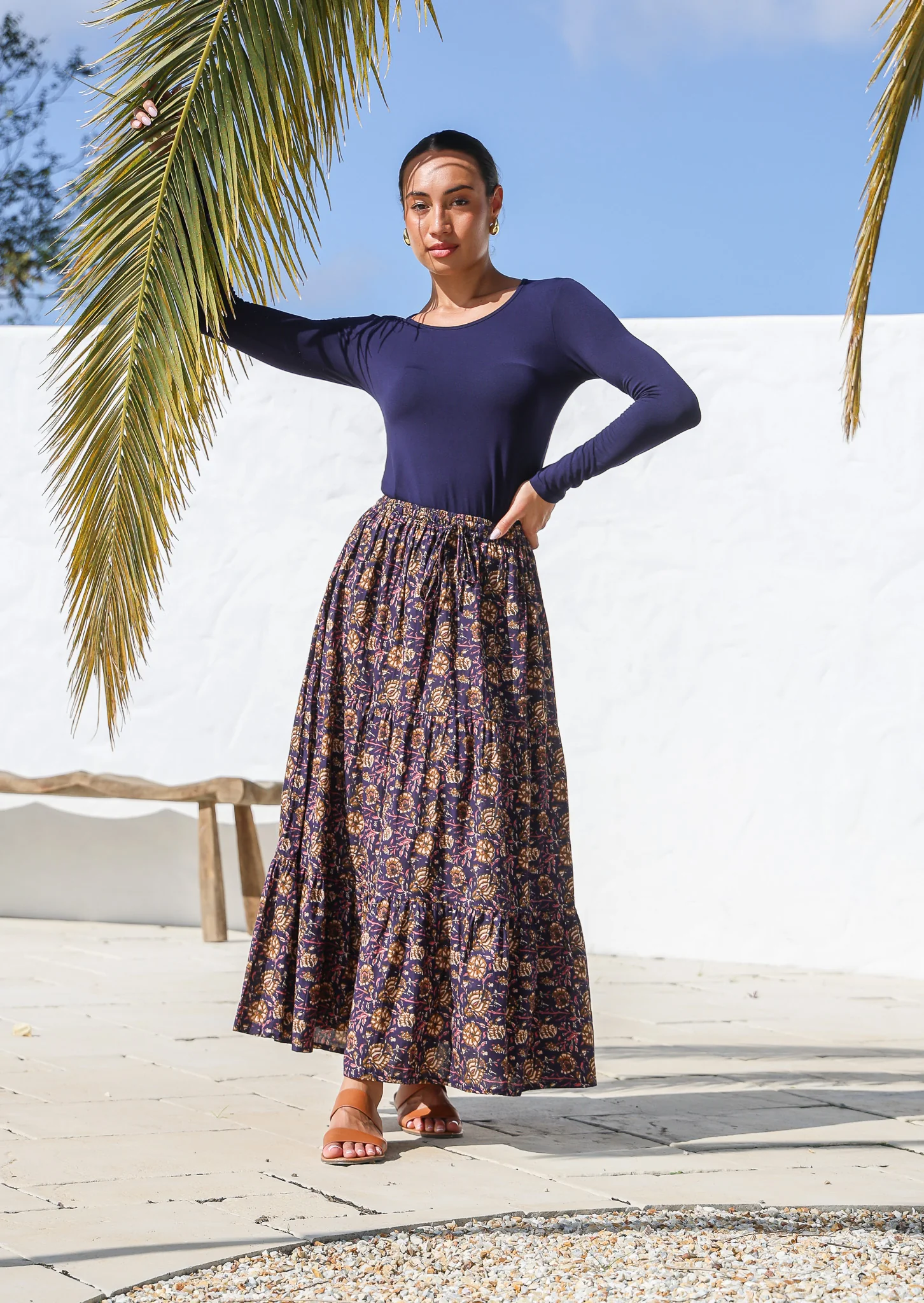 Maxi Skirt Raani - Fuchesia