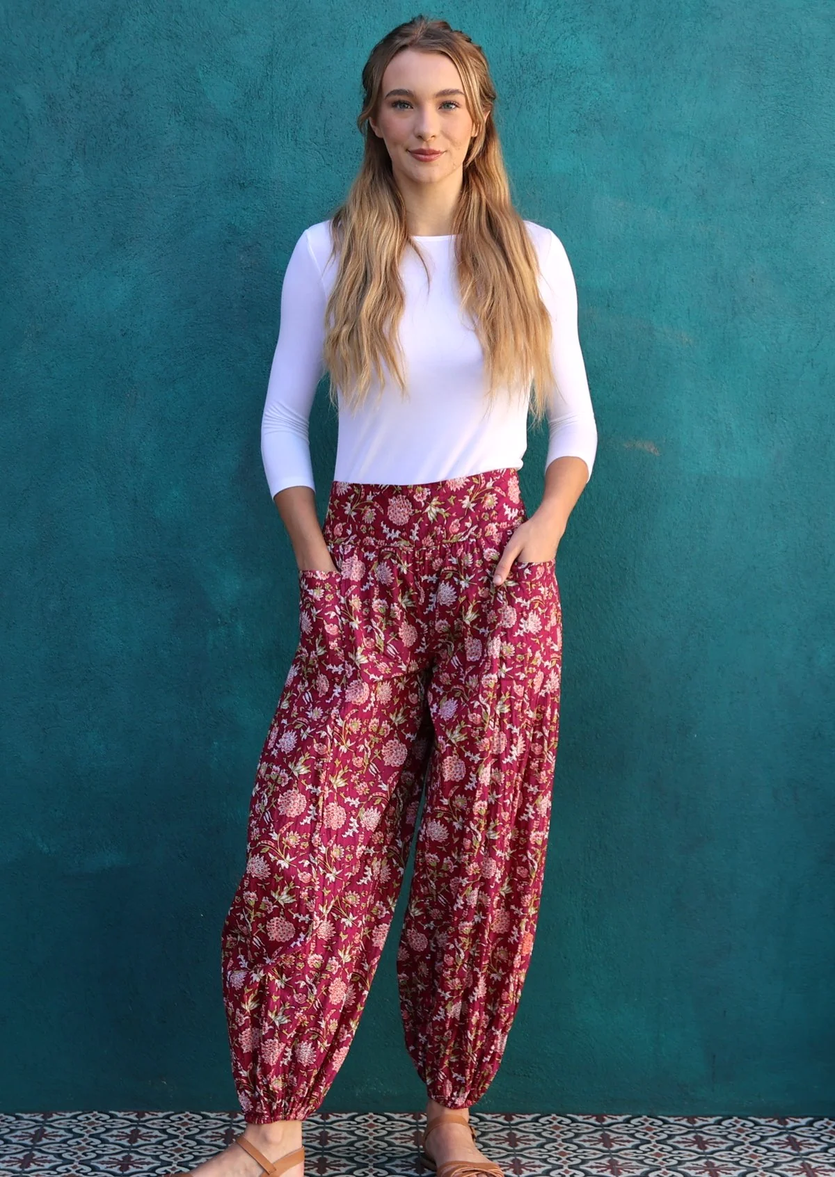 Pilot Pants Cranberry - Fuchesia