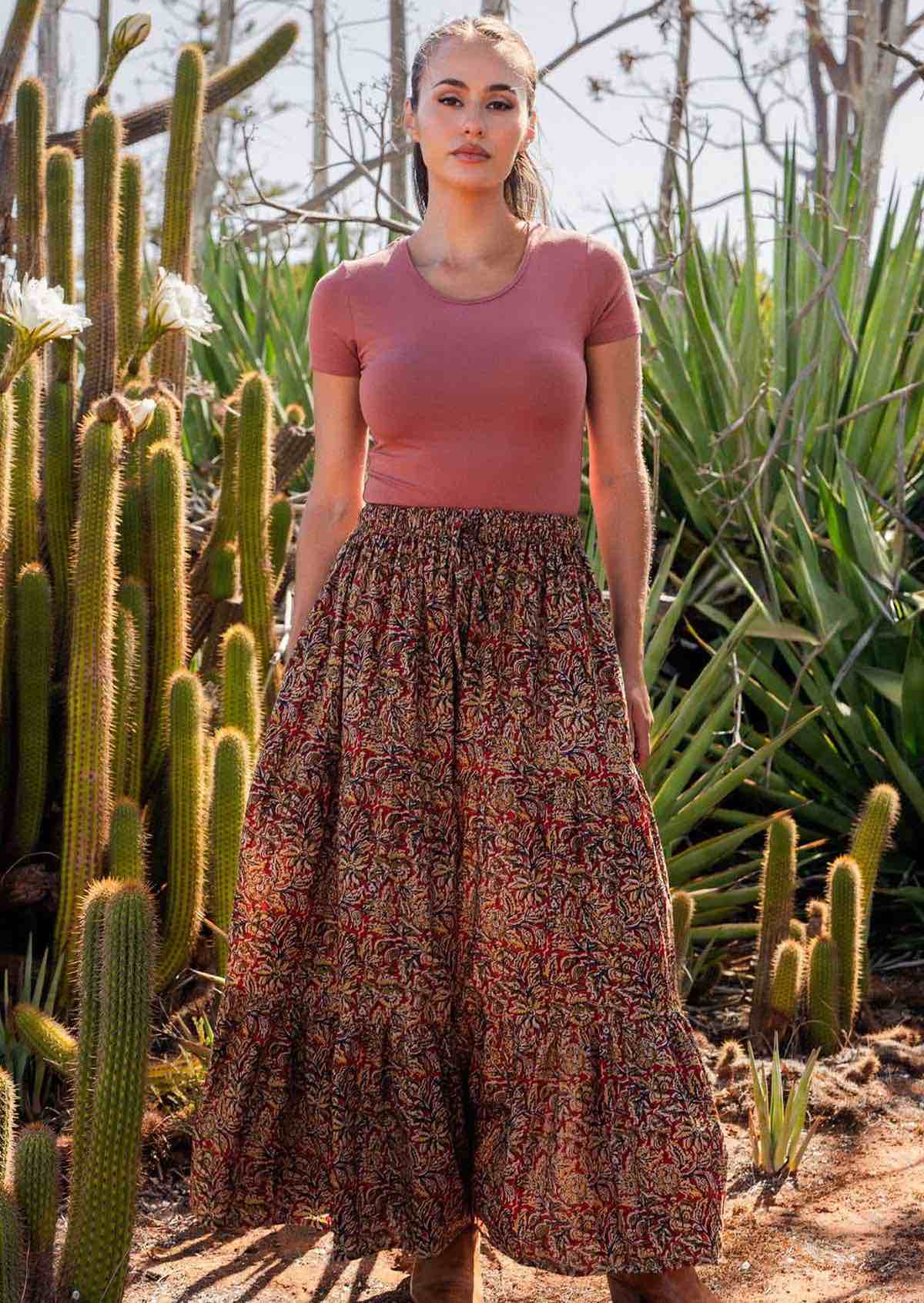 Maxi Skirt Wild Spice - Fuchesia