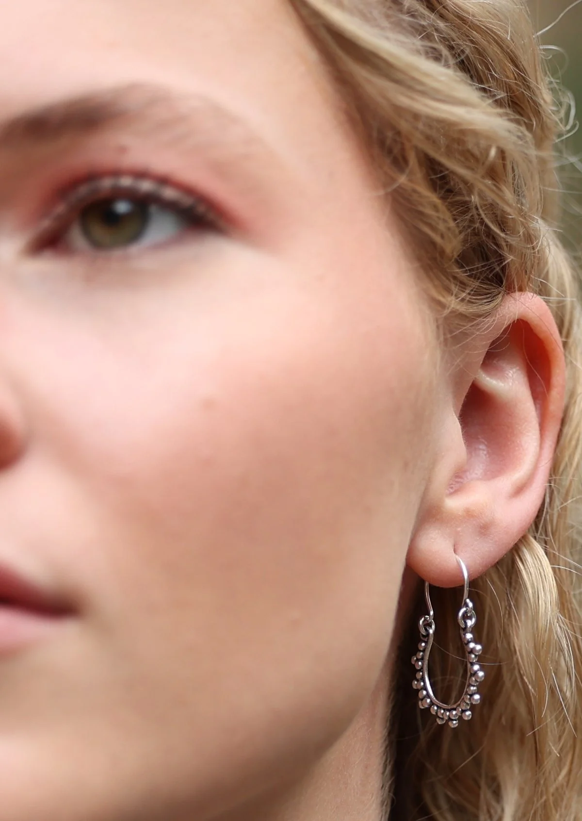 Mahala Silver Earrings - Fuchesia