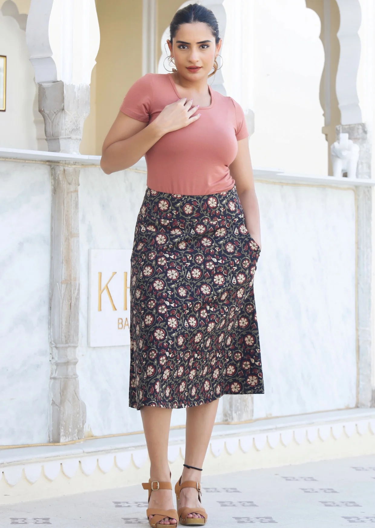 Zarah Skirt Sahira - Fuchesia
