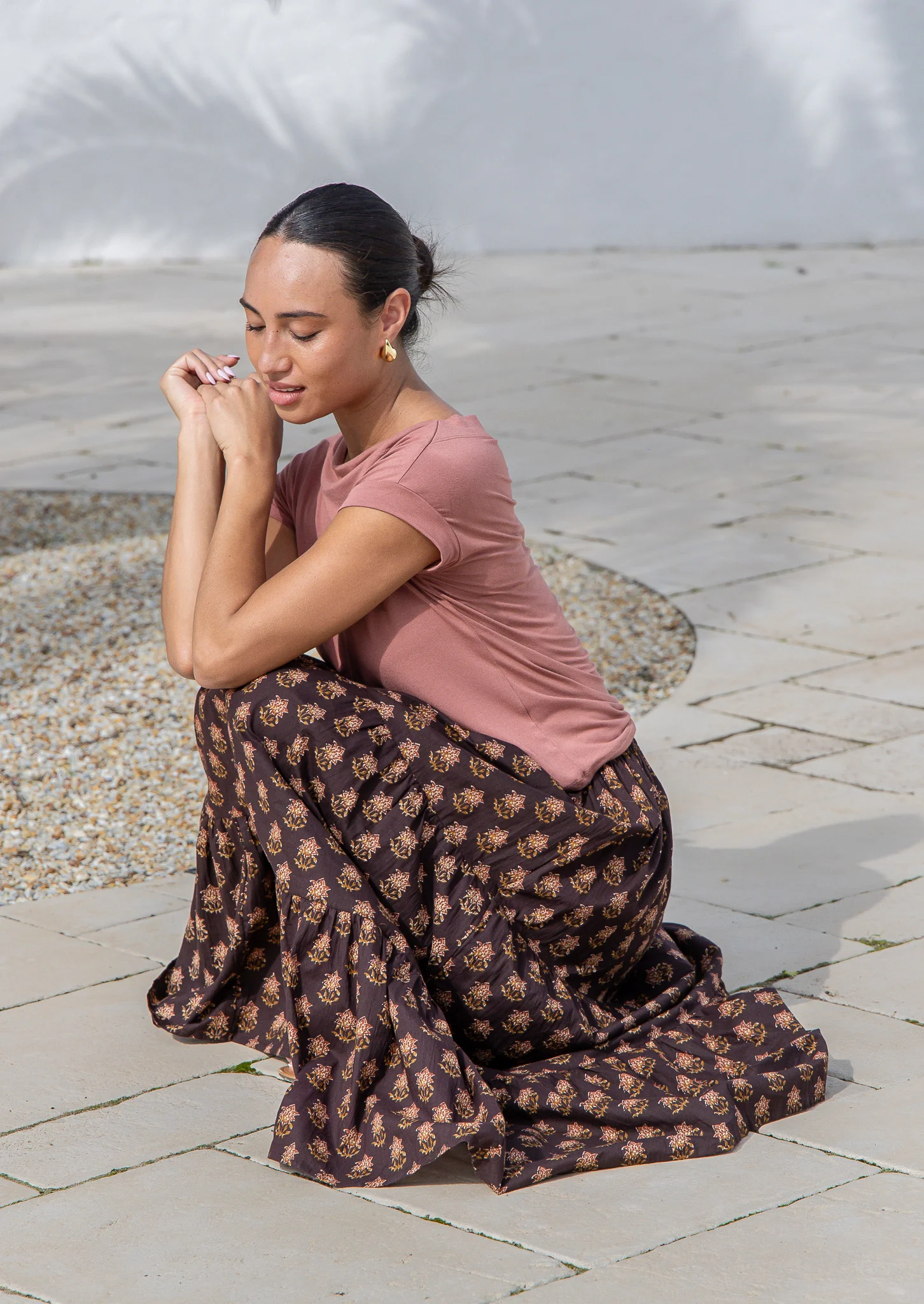 Maxi Skirt Indira - Fuchesia