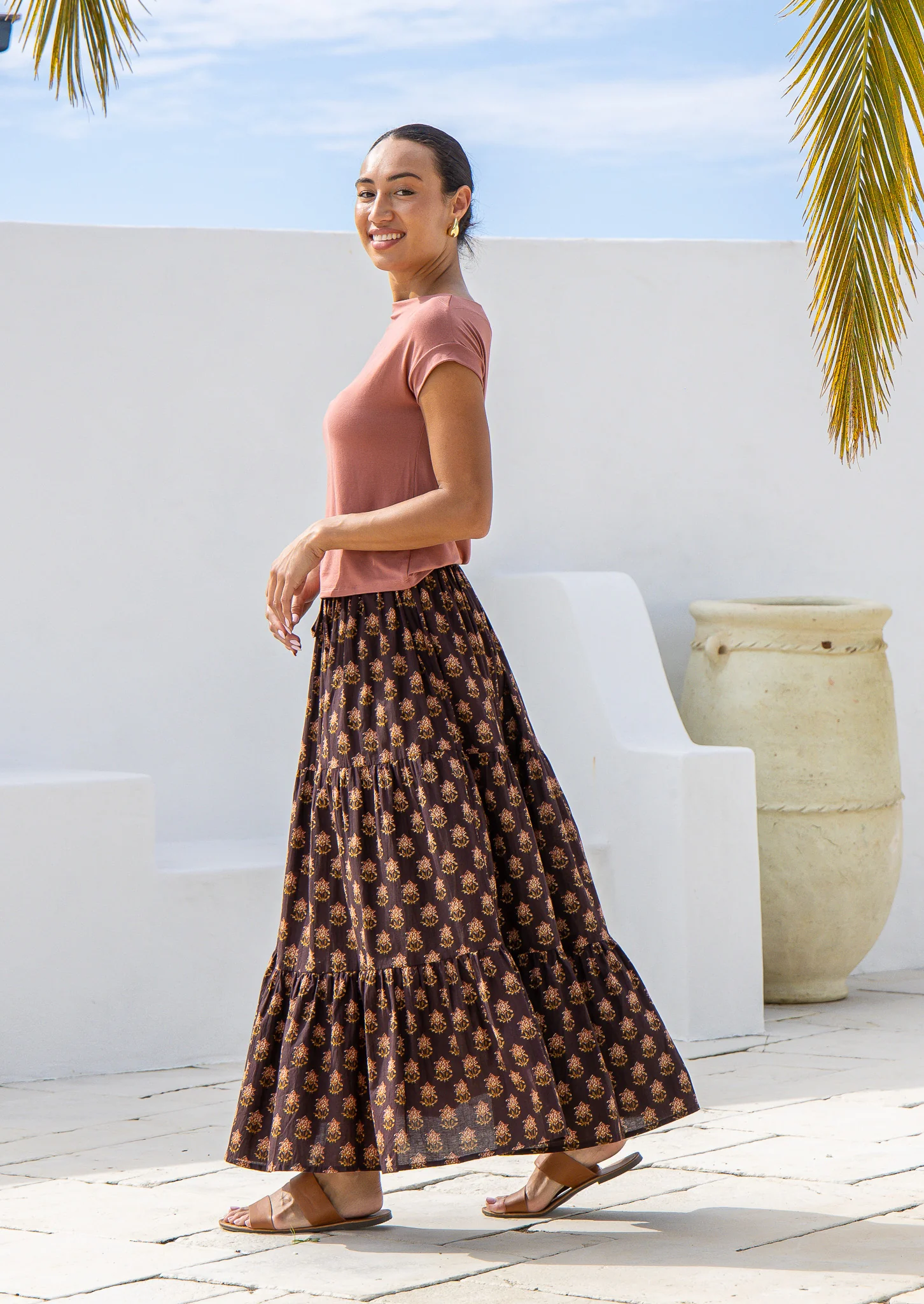 Maxi Skirt Indira - Fuchesia