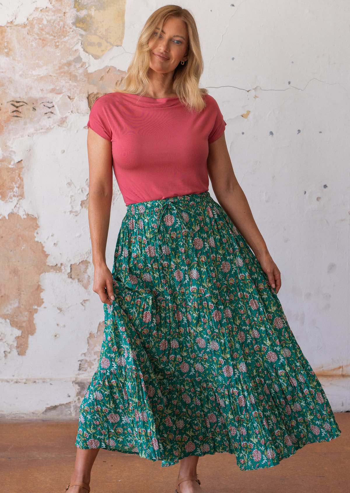 Maxi Skirt Juniper - Fuchesia