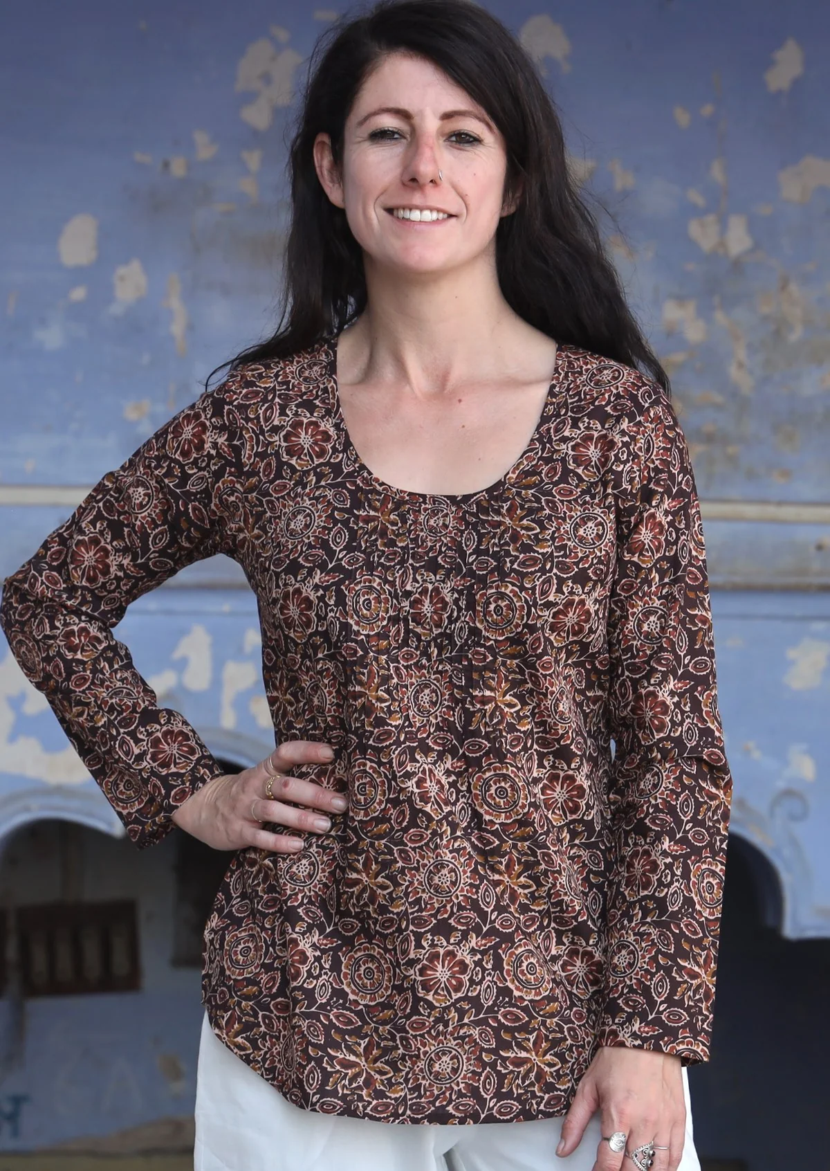 Tulsi Long Sleeve Top Mahika - Fuchesia