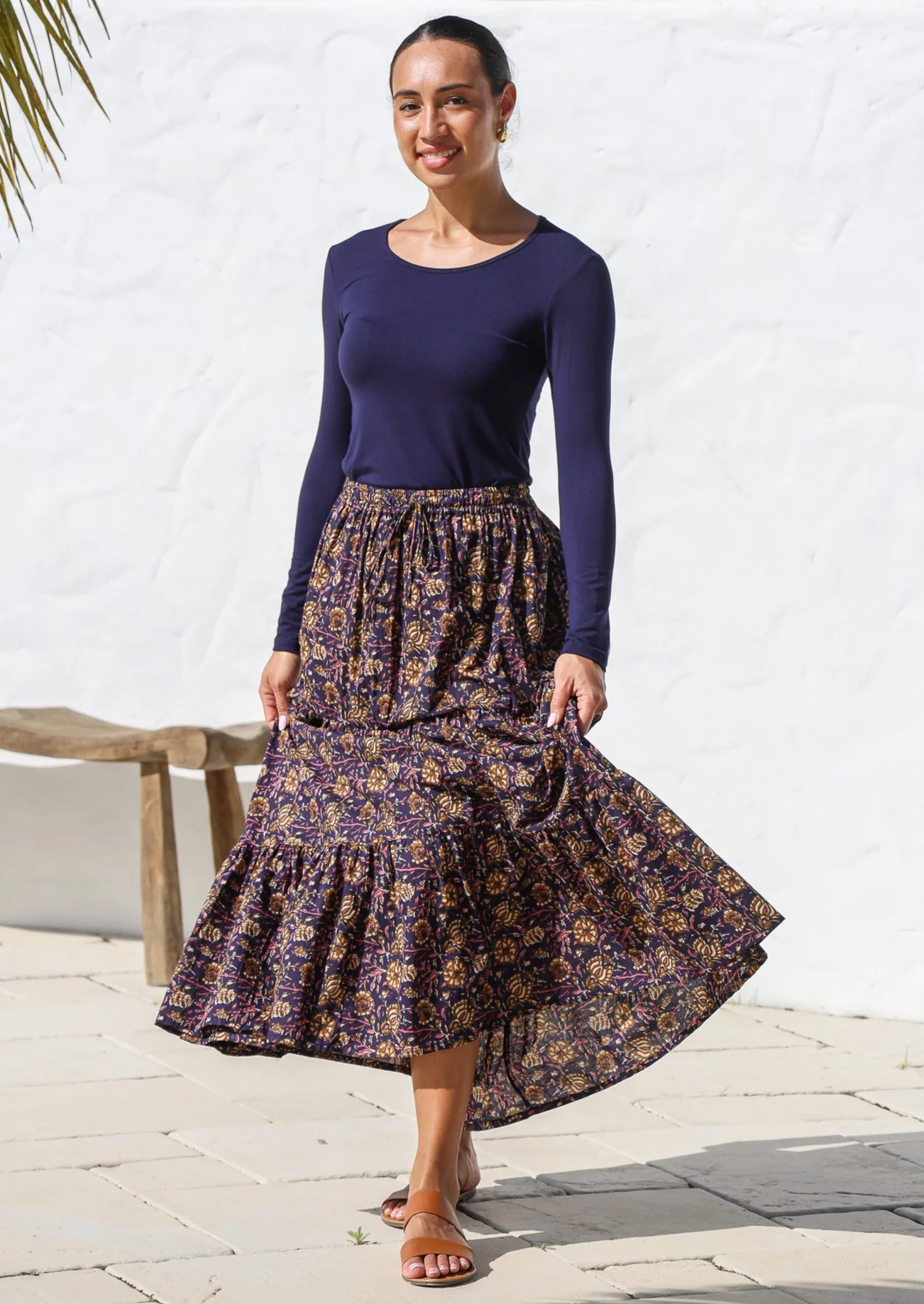 Maxi Skirt Raani - Fuchesia