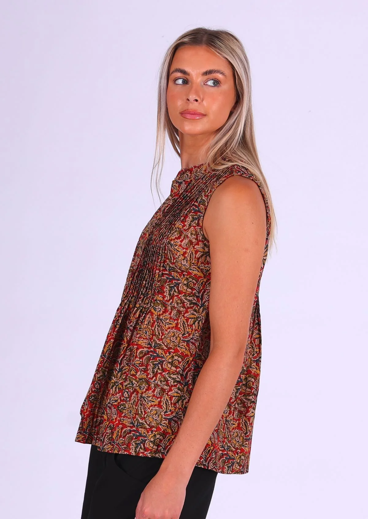 Camille Top Wild Spice - Fuchesia