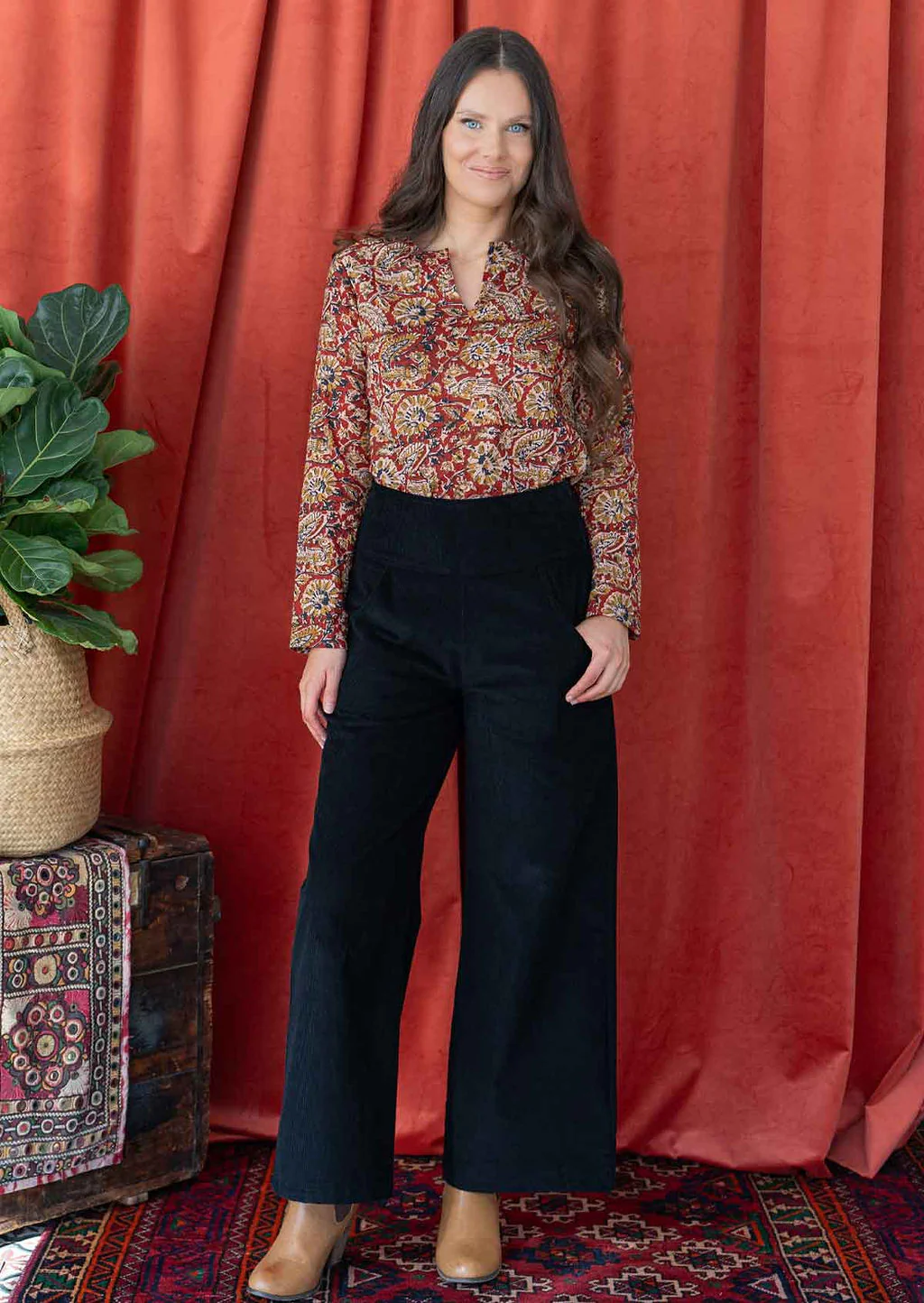 Sophia Blouse Mayur - Fuchesia
