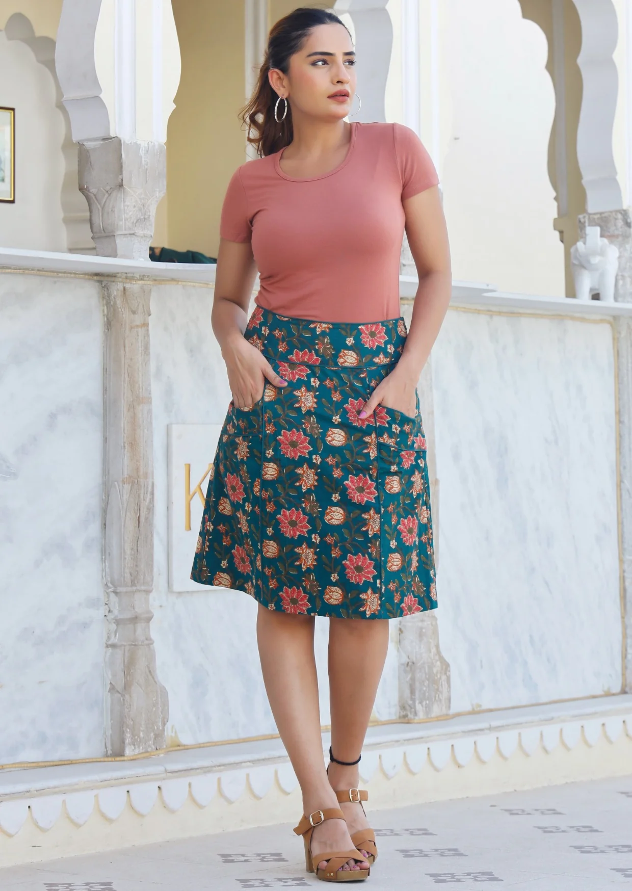Aalia Skirt Vanya - Fuchesia