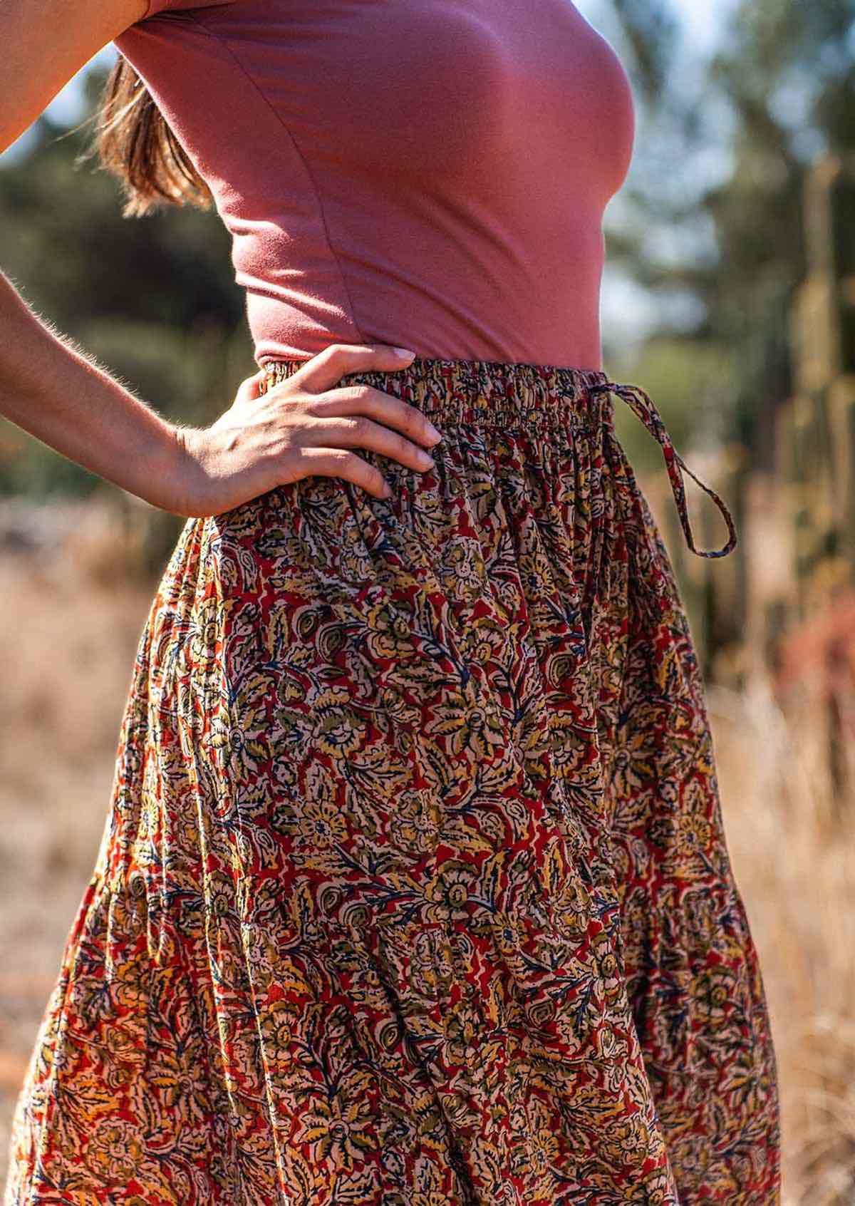 Maxi Skirt Wild Spice - Fuchesia