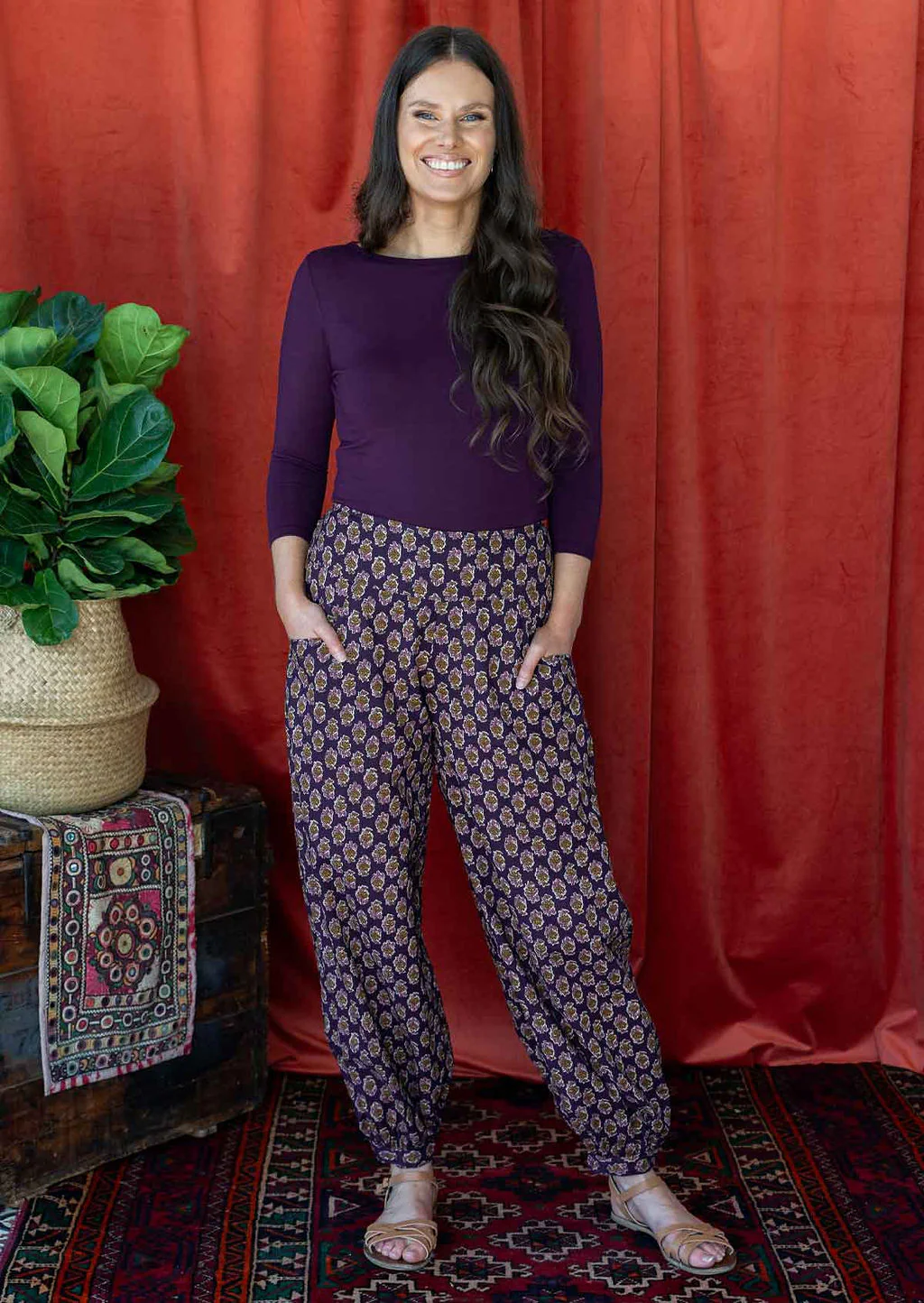 Acapulco Pants Kumari - Fuchesia